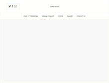 Tablet Screenshot of frederickscoffeehouse.com